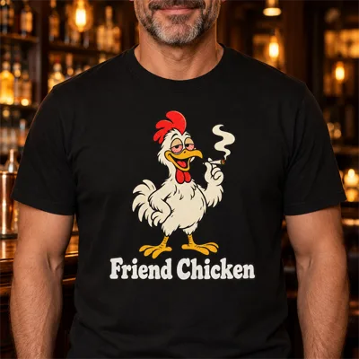 Friend Chicken Stoned Rooster Shirt