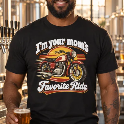 “I'm Your Mom's Favorite Ride” Bartender Shirt