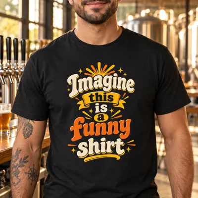 “Imagine This Is a Funny Shirt” Graphic Shirt